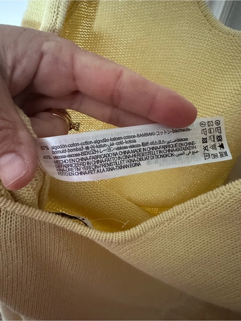 ZARA buttery yellow knit bodysuit size MED - Picture 9 of 9